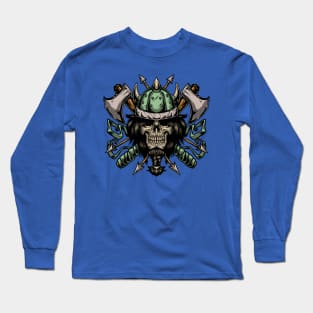 Viking Skull Long Sleeve T-Shirt